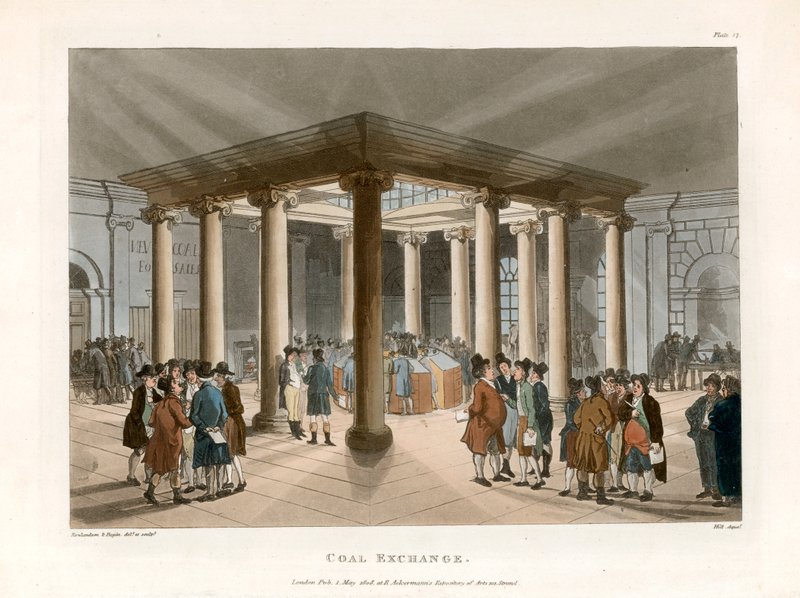 Kömür Borsası by Thomas Rowlandson