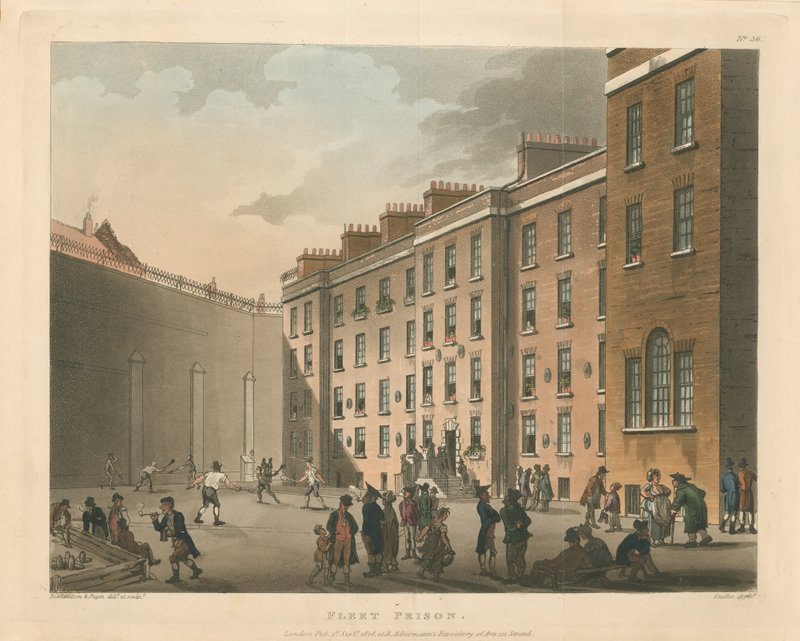 Filo Hapishanesi, 1808 by Thomas Rowlandson