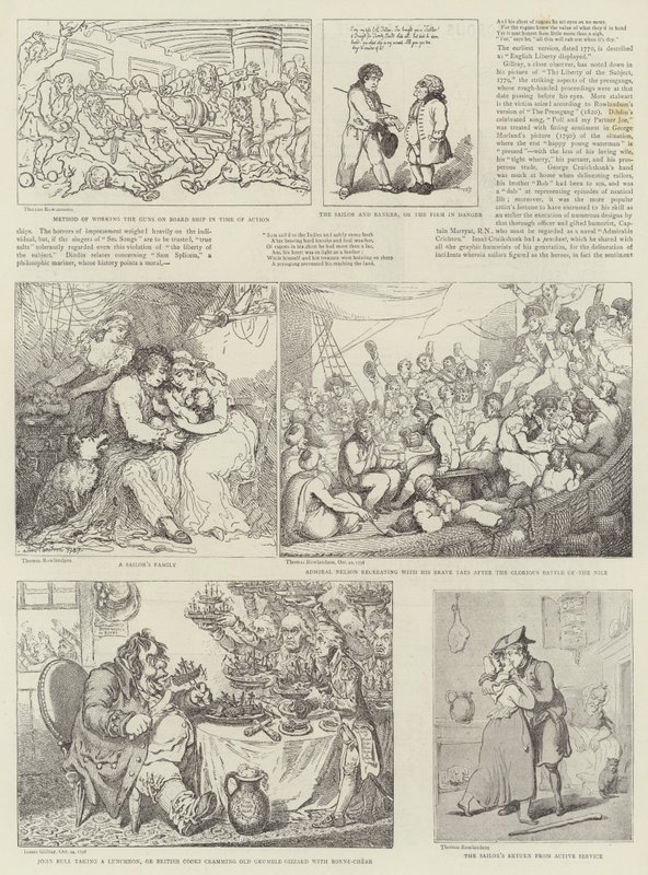 Kraliyet Deniz Sergisinde Esprili Sanat by Thomas Rowlandson