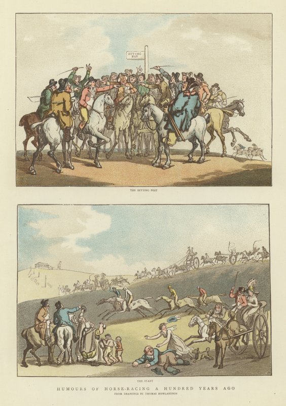Yüz Yıl Önce At Yarışı Mizahları by Thomas Rowlandson