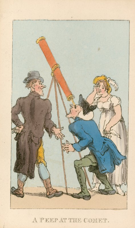 Kuyruklu yıldıza bak by Thomas Rowlandson