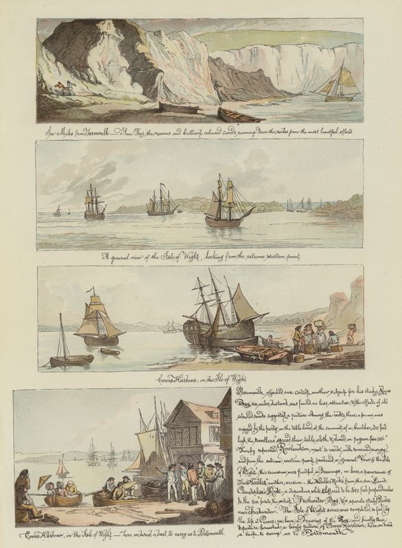 Rowlandson'ın Post Chaise'deki Turu, 1782 (chromolitho) by Thomas Rowlandson