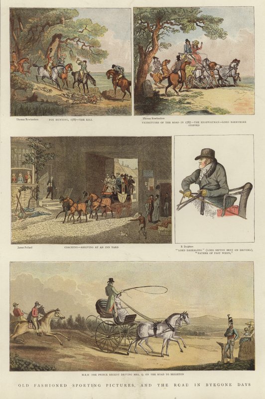 Binicilik illüstrasyonları dizisi by Thomas Rowlandson