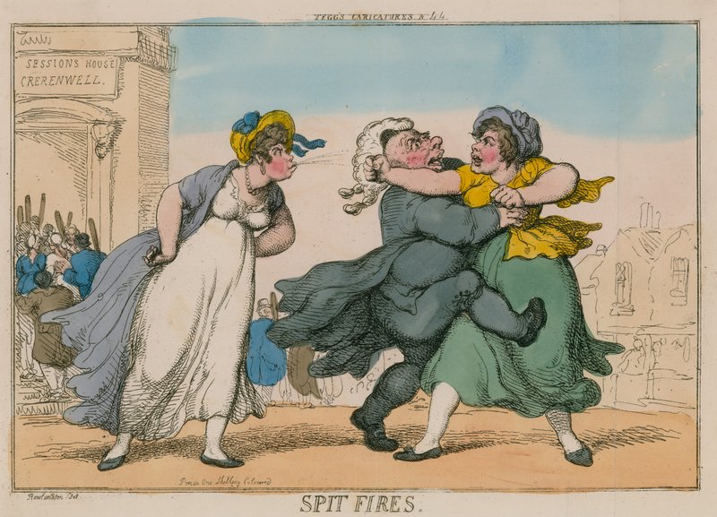 Tükürük Ateşi. Oturum Evi, Clerkenwell by Thomas Rowlandson
