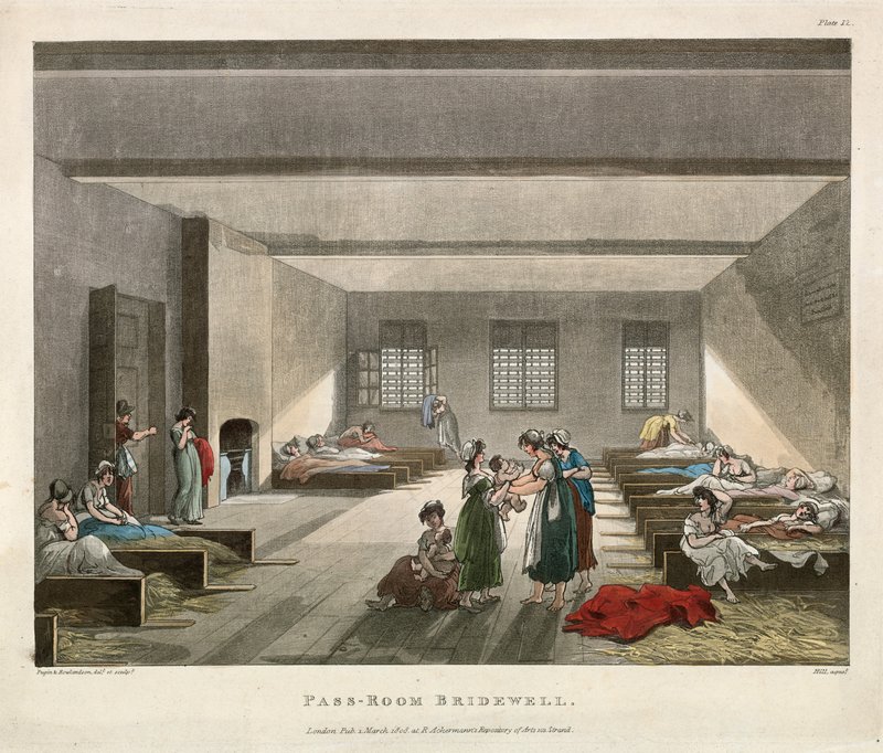 Geçiş Odası Bridewell Hapishanesi by Thomas Rowlandson