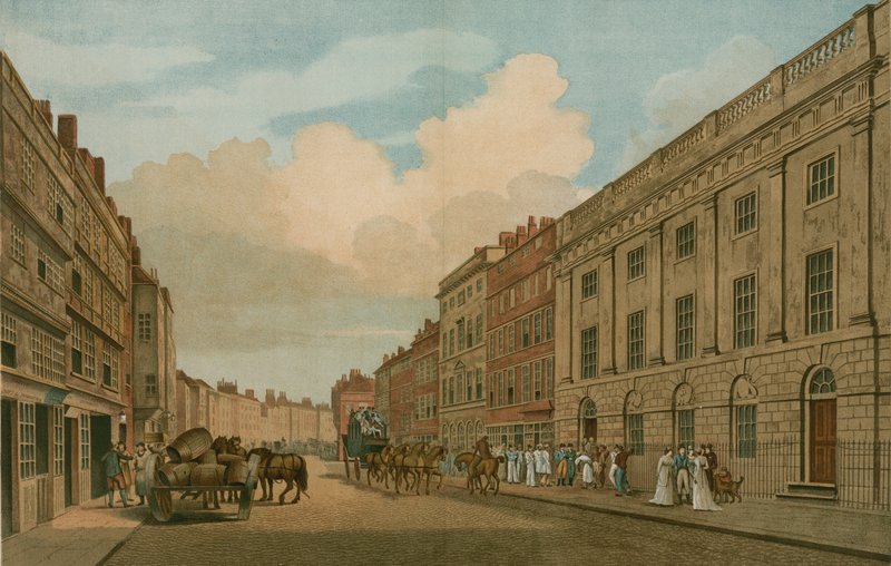 Doğu Hindistan Şirketi tarafından işgal edilen ev, Leadenhall Caddesi, Londra, 1726