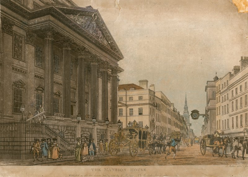 Mansion House, Londra by Thomas Snr. Malton