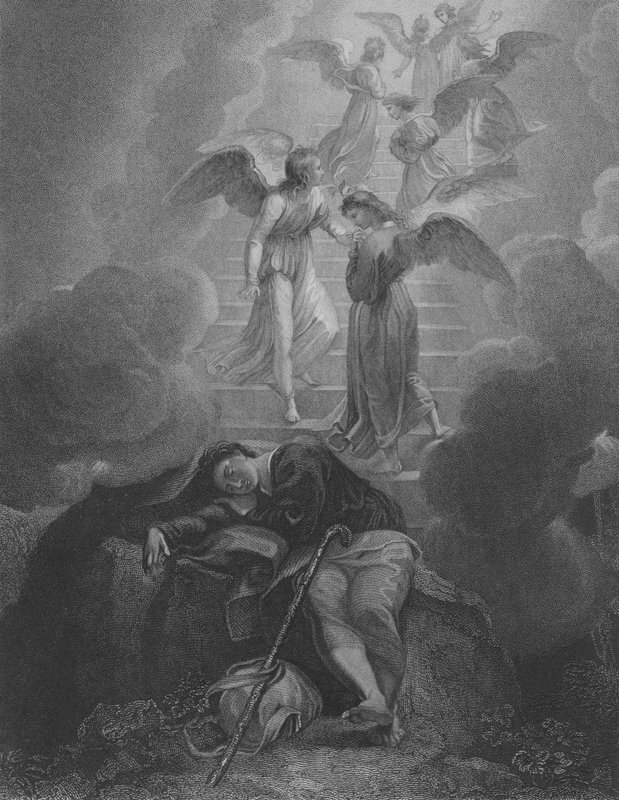 Jacobs Vision, Genesis 28, Ayet 10-16 by Thomas Stothard