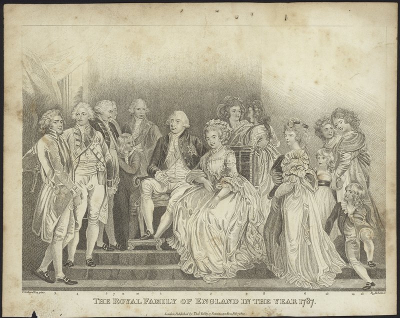 1787 yılında İngiltere Kraliyet Ailesi by Thomas Stothard