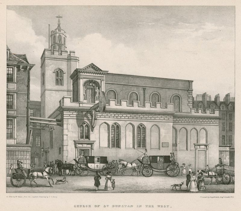 Batıdaki St Dunstan Kilisesi by Thomas Talbot Bury