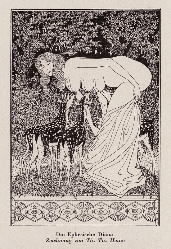 Efes Diana (taş) by Thomas Theodor Heine