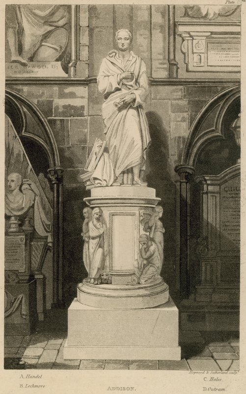 Addison Anıtı, Westminster Abbey, Londra by Thomas Uwins