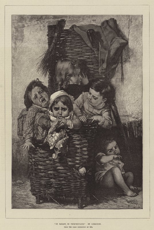 1874 Paris Sergisinden La Bagage de Croquemitaine by Timoleon Marie Lobrichon