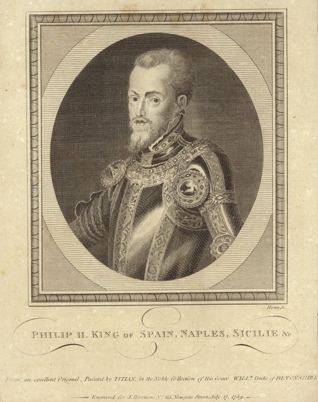 İspanya Kralı II. Philip by Tiziano Vecelli