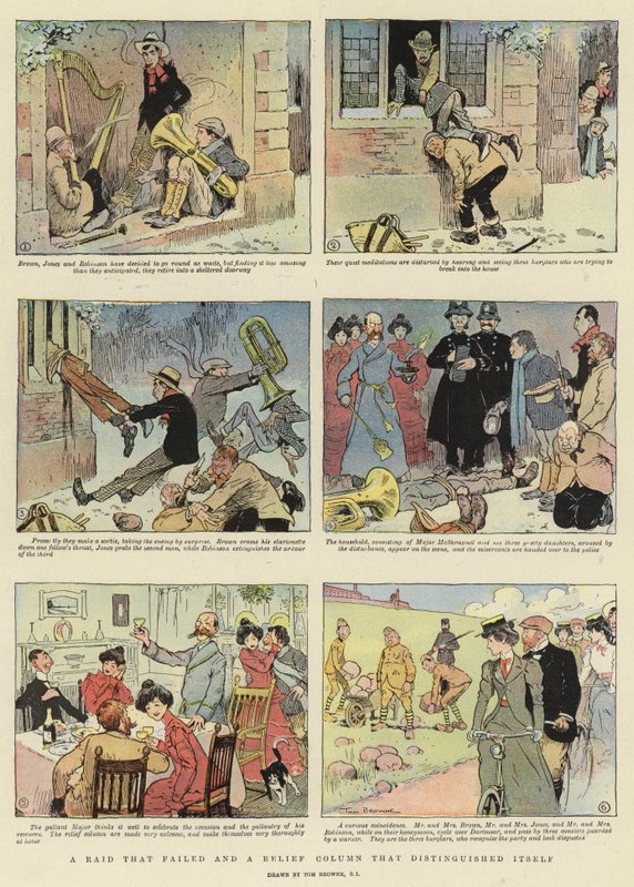 Başarısız olan bir Baskın ve kendini gösteren bir Rölyef Sütunu by Tom Browne