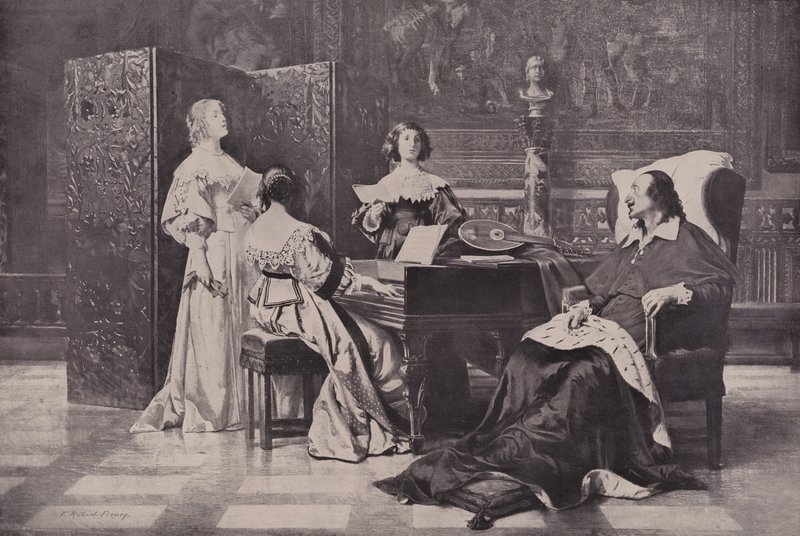 Kardinal Mazarin'in Yeğenleri by Tony after Robert Fleury