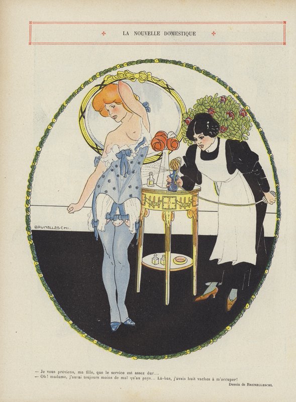 Le Rire (renkli taş) için çizim by Umberto (after) Brunelleschi