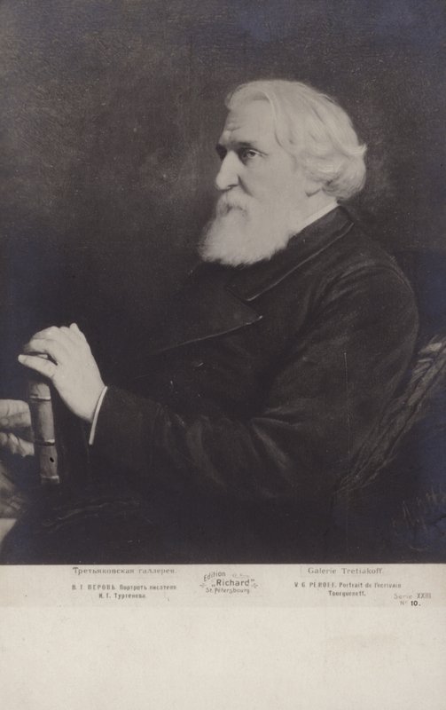 Ivan Turgenev, Rus romancı, kısa öykü yazarı ve oyun yazarı by Vasili Grigorevich Perov