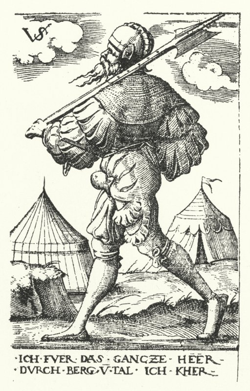 Landsknecht by Virgilius the elder Solis