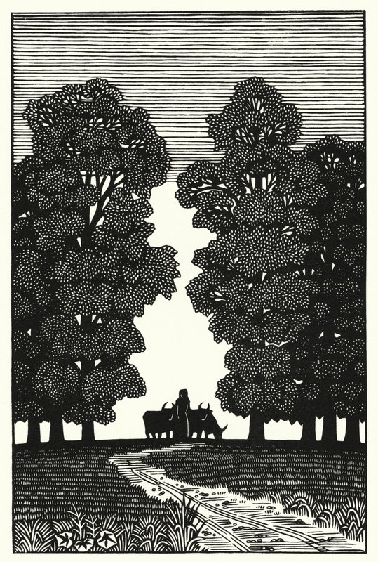 Thomas Hardy'nin Tess Of The D'Urbervilles için illüstrasyonu (gravür) by Vivien Gribble