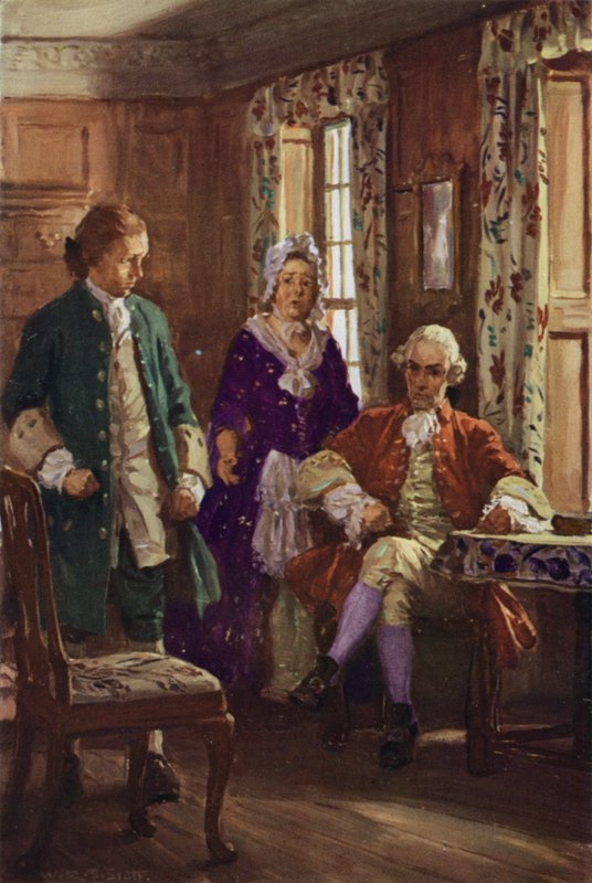Allworthy tarafından suçlanan Blifil (renkli taş) by W.R.S. (after) Stott