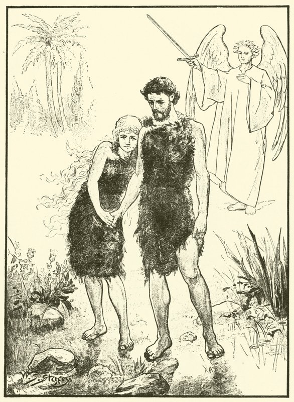 Adem ve Havva Aden bahçesinden sürüldü by W.S. Stacey