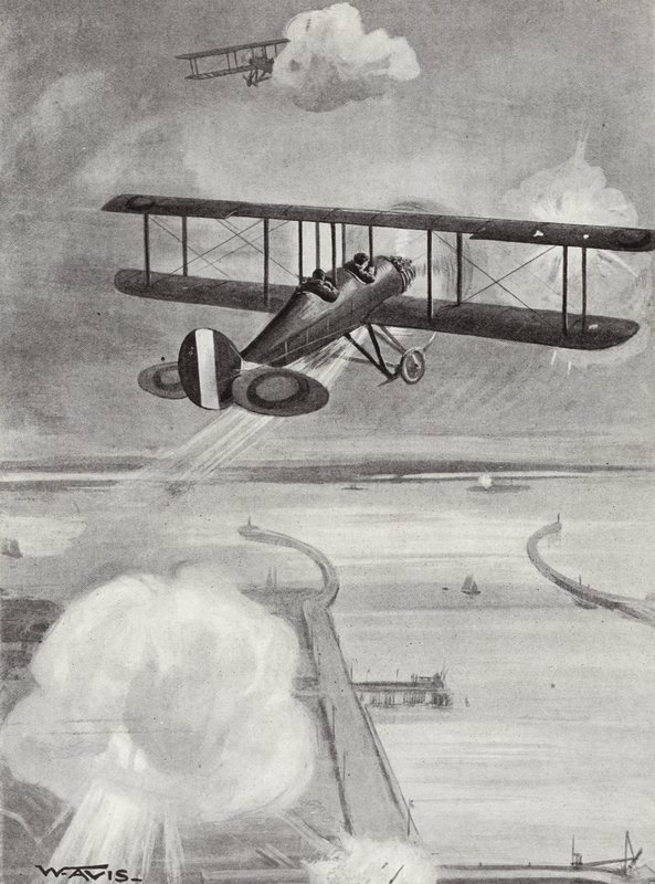 Filo Lideri Richard Davies ve Uçuş Teğmen Richard Peirse, 23 Ocak 1915