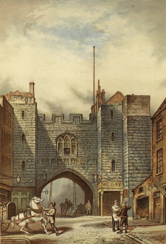 Aziz John Kapısı, Clerkenwell (chromolitho) by Waldo Sargeant
