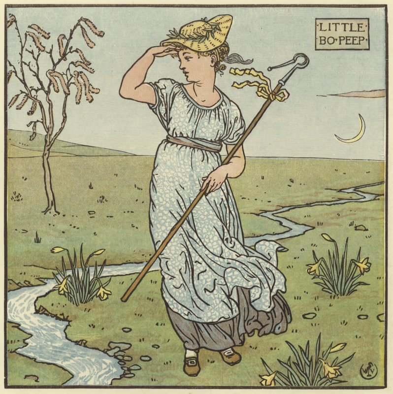 Küçük Bo Peep by Walter Crane