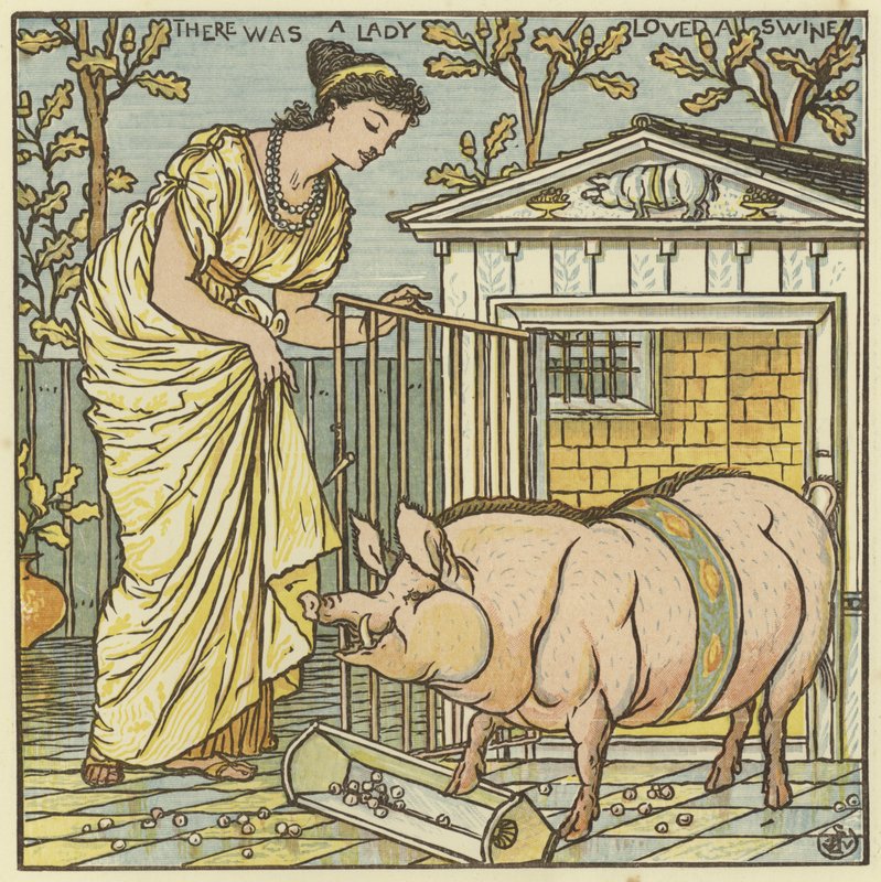 Domuz Sevilen Bir Kadın Vardı by Walter Crane