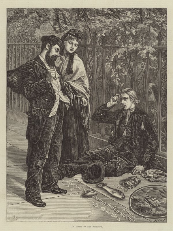 Bir kaldırım sanatçısı by Walter Duncan