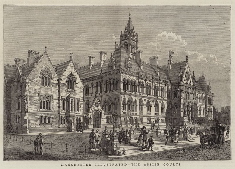 Manchester Illustrated, Ağır Ceza Mahkemeleri by Walter Granville Smith