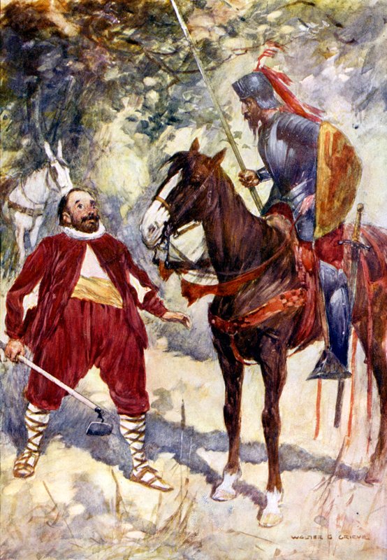 Illustration for Don Quixote  by Walter Grieve