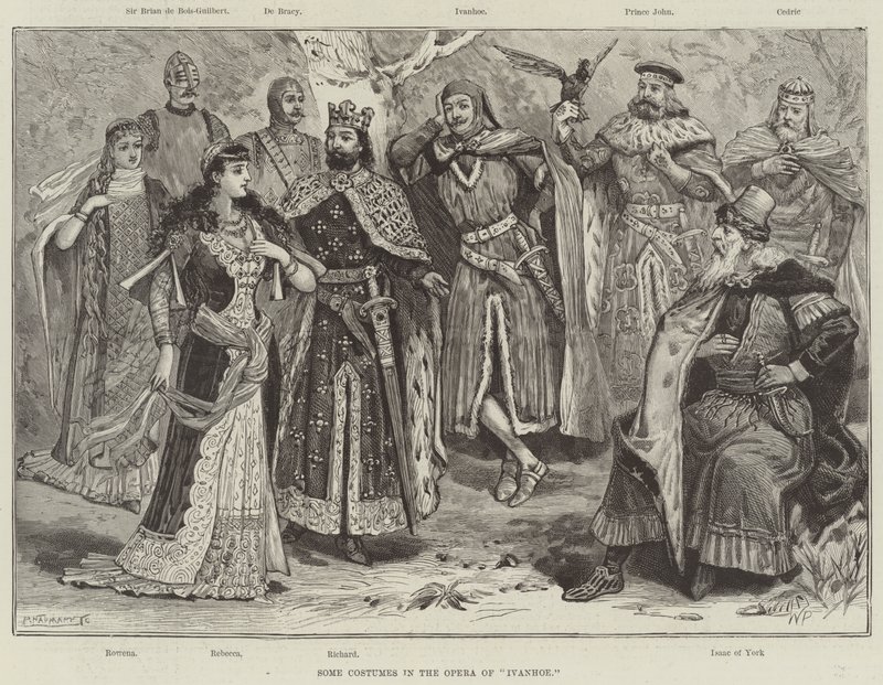 Ivanhoe Operasındaki Bazı Kostümler by Walter Paget