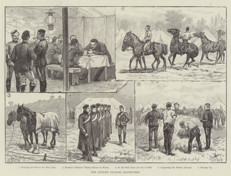Sonbahar Süvari Manevraları by Walter Paget