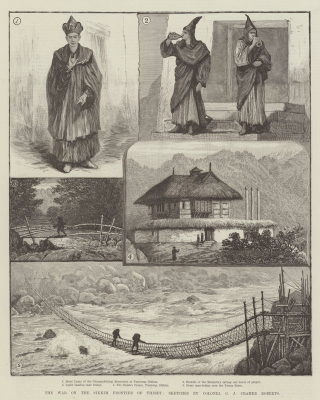 Thibet Sikkim Sınırındaki Savaş by Walter Paget