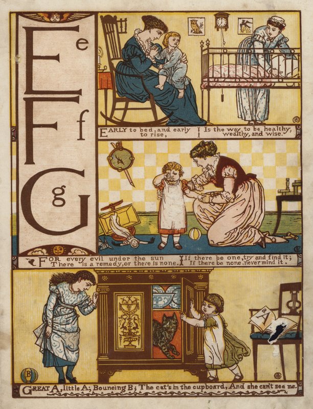 Alfabe (renkli taş) by Walter Crane