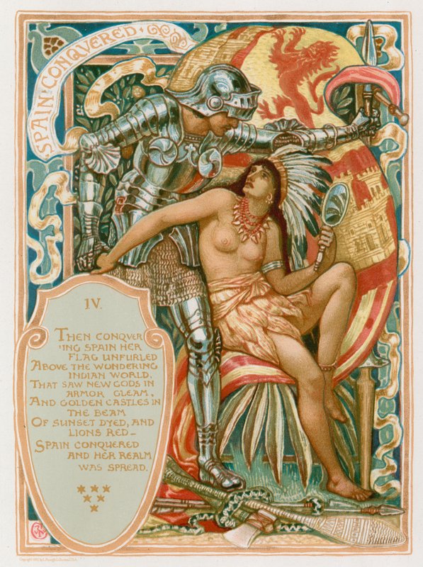 İspanya Fethedildi by Walter Crane