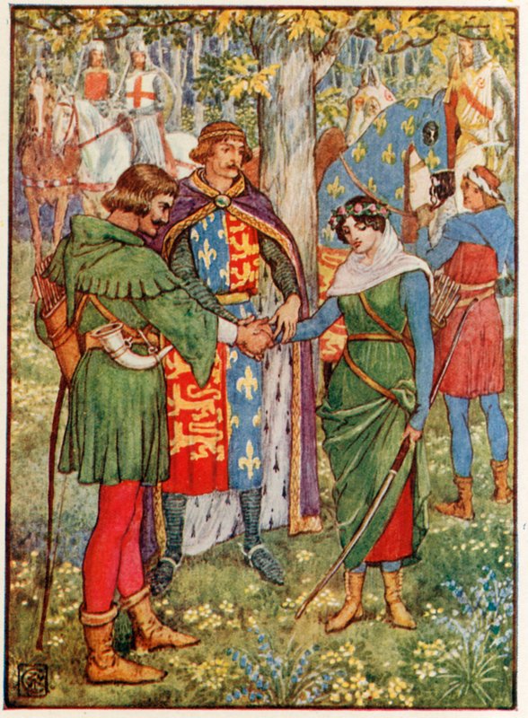 Kral, Robin Hood ve Hizmetçi Marian