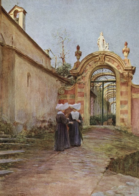 Giriş, Villa Centurione, Santa Margherita Ligure (renkli taş) by Walter Frederick Roofe Tyndale