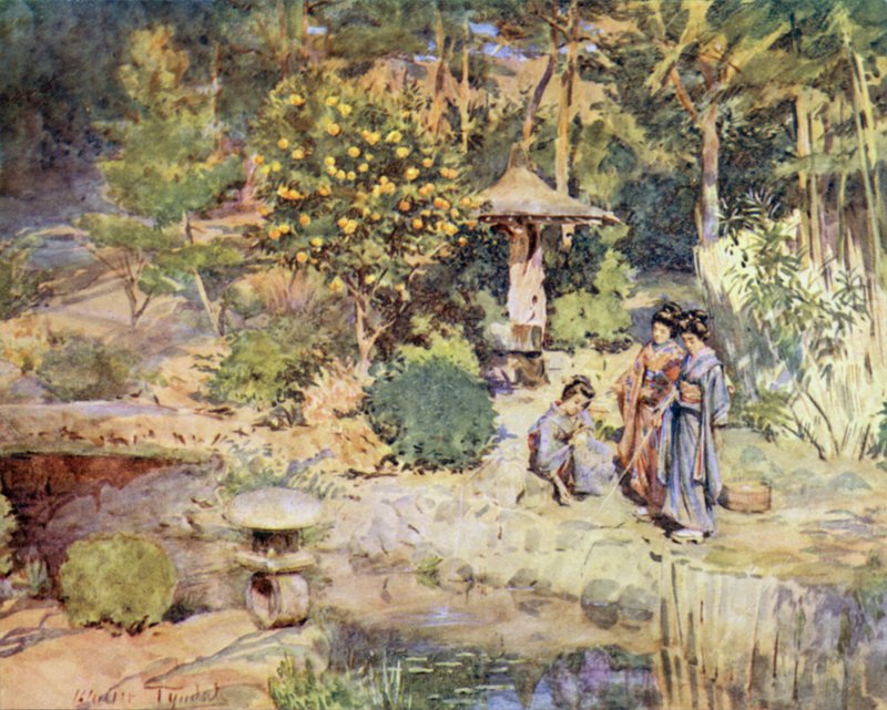 Bir Kış Şenliğinde Altın Balık Avı, Atami by Walter Frederick Roofe Tyndale
