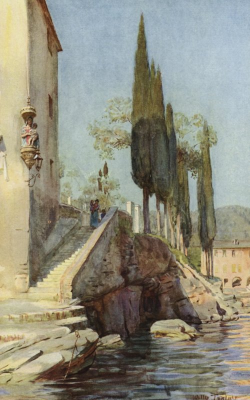 S Michele, Rapallo, İtalya (renkli taş) by Walter Frederick Roofe Tyndale