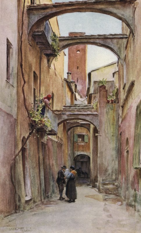 Via Deglio Speddale, Noli, İtalya by Walter Frederick Roofe Tyndale