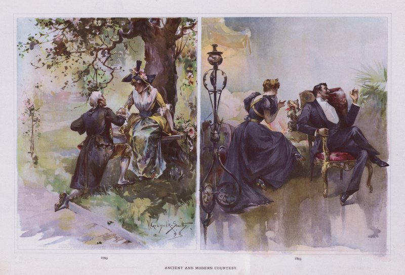 Antik ve Modern Nezaket (renkli taş) by Walter Granville Smith