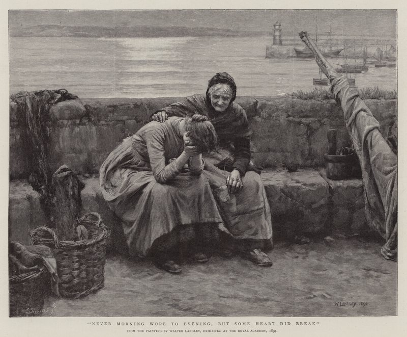 Sabah Asla Akşama Giyilmez, Ama Bazı Kalpler Kırıldı by Walter Langley