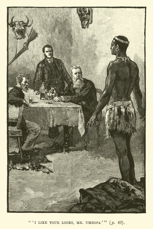 H Rider Haggard tarafından King Solomons Madenleri için İllüstrasyon by Walter Paget