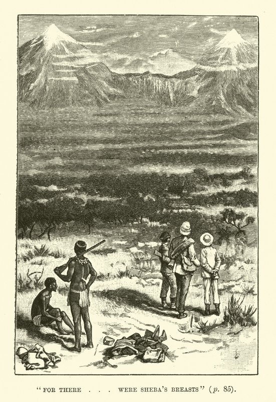 H Rider Haggard tarafından King Solomons Madenleri için İllüstrasyon by Walter Paget