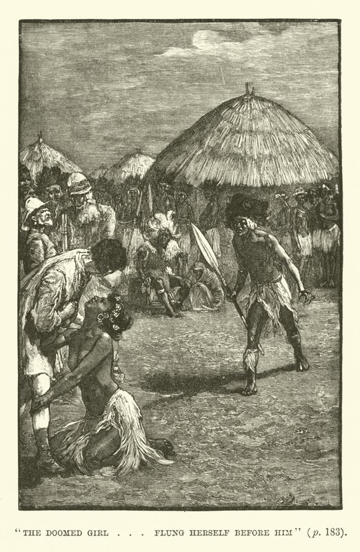 H Rider Haggard tarafından King Solomons Madenleri için İllüstrasyon by Walter Paget