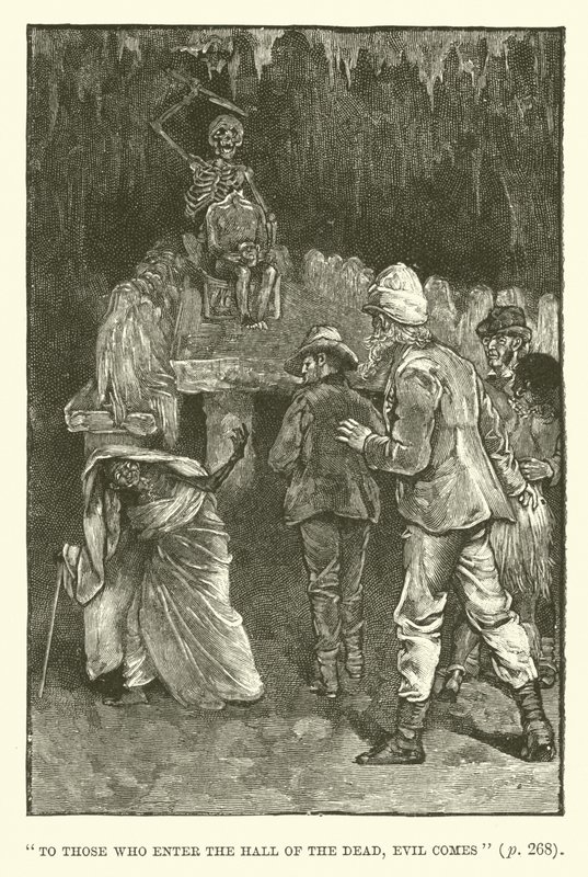 H Rider Haggard tarafından King Solomons Madenleri için İllüstrasyon by Walter Paget