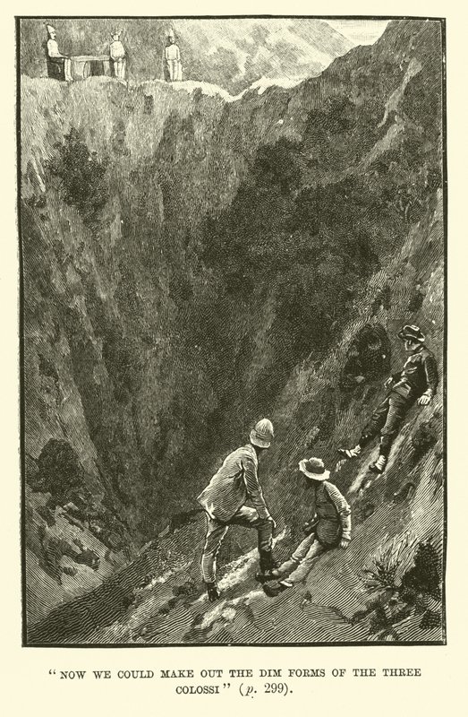 H Rider Haggard tarafından King Solomons Madenleri için İllüstrasyon by Walter Paget